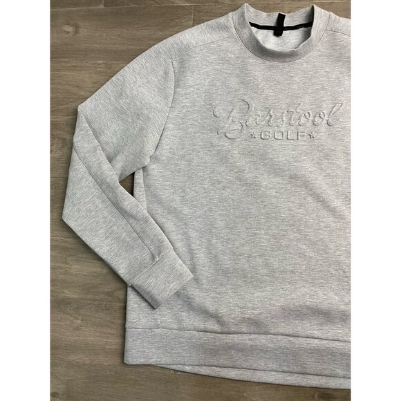 Unrl X  Barstool Golf Performance Crewneck Sweatshirt Men’s Size Large Gray - Picture 3 of 7